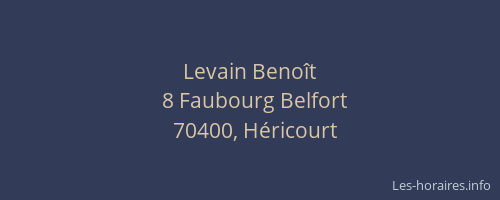Levain Benoît