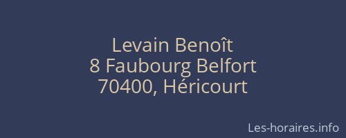 Levain Benoît