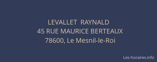 LEVALLET  RAYNALD