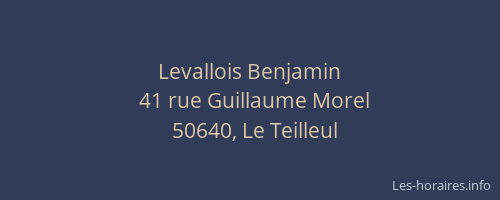 Levallois Benjamin