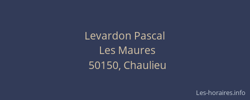 Levardon Pascal