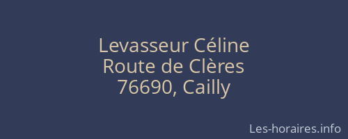 Levasseur Céline
