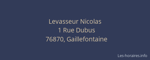 Levasseur Nicolas