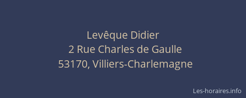 Lev&ecirc;que Didier
