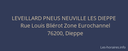 LEVEILLARD PNEUS NEUVILLE LES DIEPPE