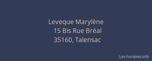 Leveque Marylène