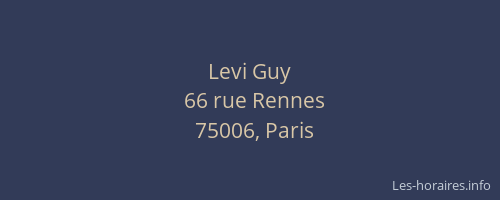Levi Guy