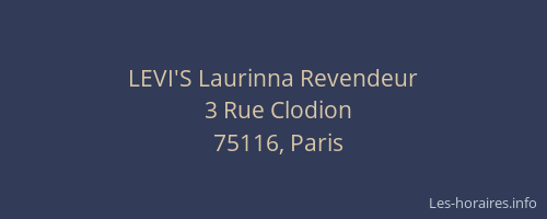 LEVI'S Laurinna Revendeur