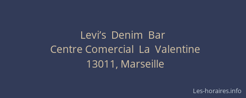 Levi’s  Denim  Bar