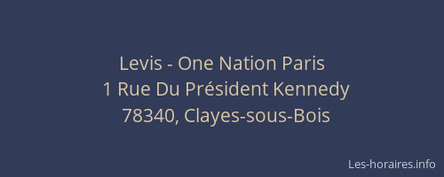Levis - One Nation Paris