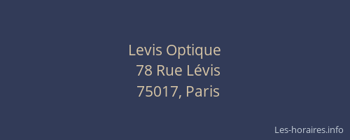 Levis Optique