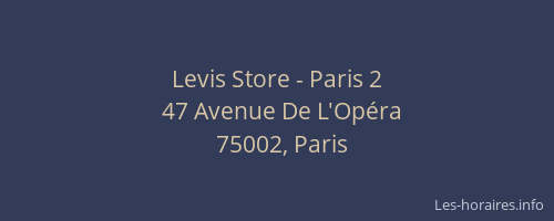 Levis Store - Paris 2