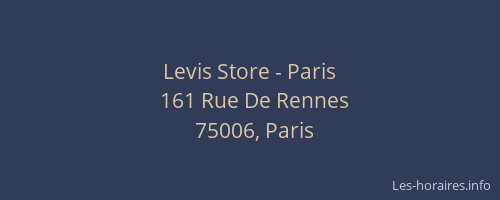 Levis Store - Paris
