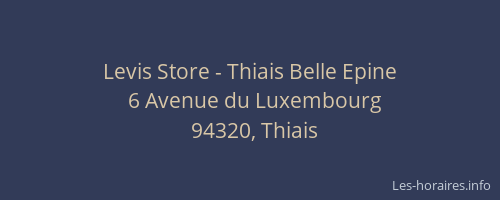 Levis Store - Thiais Belle Epine