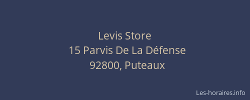Levis Store