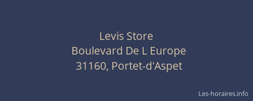 Levis Store