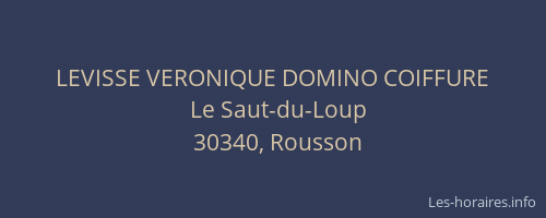 LEVISSE VERONIQUE DOMINO COIFFURE