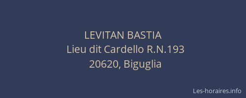 LEVITAN BASTIA