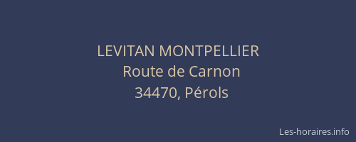 LEVITAN MONTPELLIER