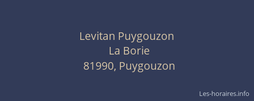 Levitan Puygouzon