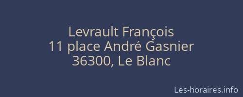 Levrault François