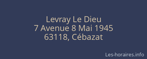 Levray Le Dieu