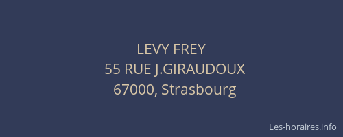 LEVY FREY