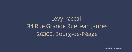 Levy Pascal