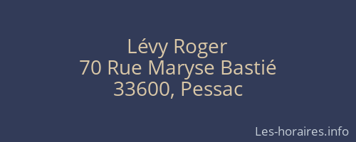Lévy Roger
