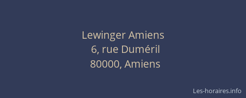 Lewinger Amiens