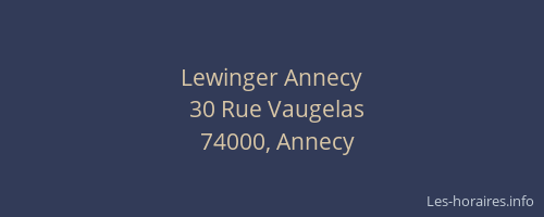 Lewinger Annecy