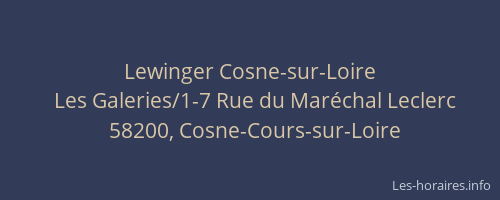 Lewinger Cosne-sur-Loire