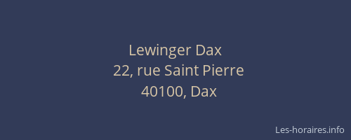 Lewinger Dax
