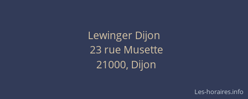 Lewinger Dijon