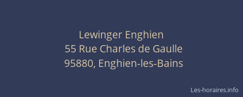 Lewinger Enghien