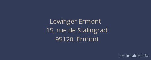 Lewinger Ermont
