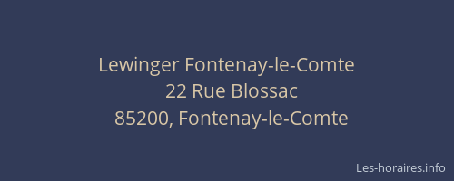 Lewinger Fontenay-le-Comte