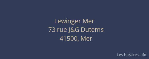 Lewinger Mer