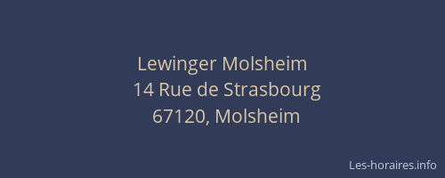 Lewinger Molsheim