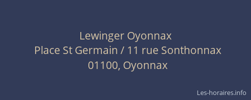 Lewinger Oyonnax
