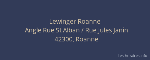 Lewinger Roanne