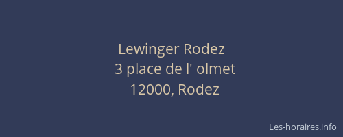 Lewinger Rodez
