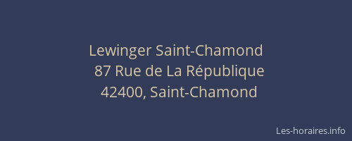 Lewinger Saint-Chamond