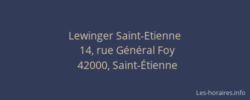 Lewinger Saint-Etienne