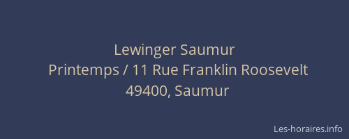 Lewinger Saumur