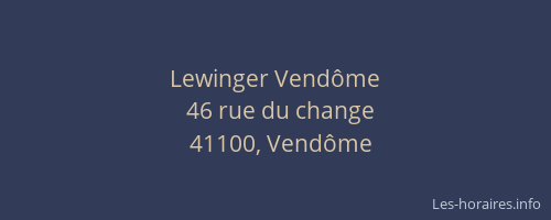 Lewinger Vendôme