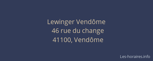 Lewinger Vend&ocirc;me