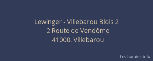 Lewinger - Villebarou Blois 2
