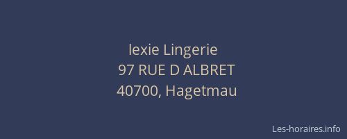 lexie Lingerie