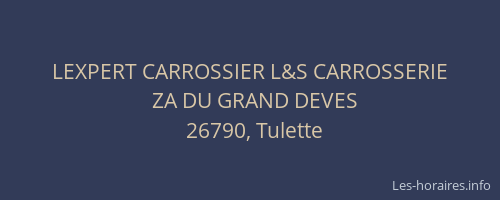 LEXPERT CARROSSIER L&S CARROSSERIE